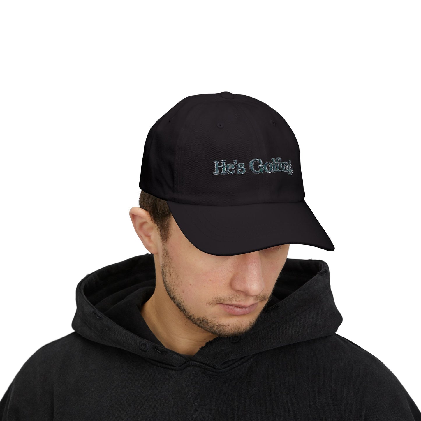 He's Golfing Dad Cap – Embroidered Golf Hat for Golf-Loving Dads