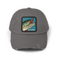 Unisex Distressed Cap Hats Printify Nickel One size