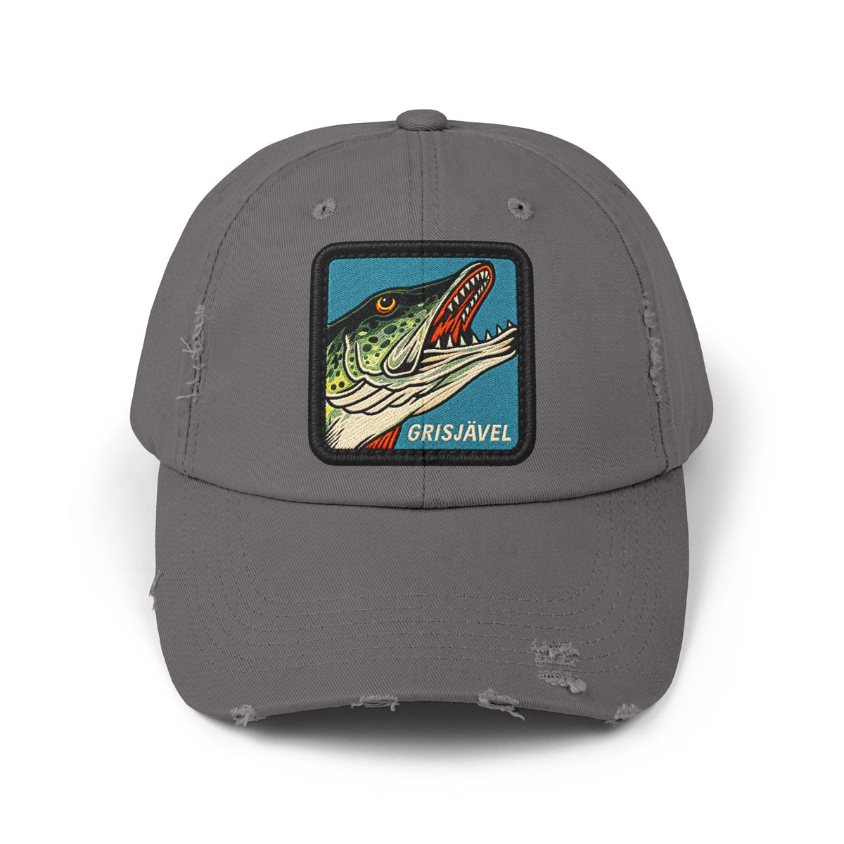 Unisex Distressed Cap Hats Printify Nickel One size