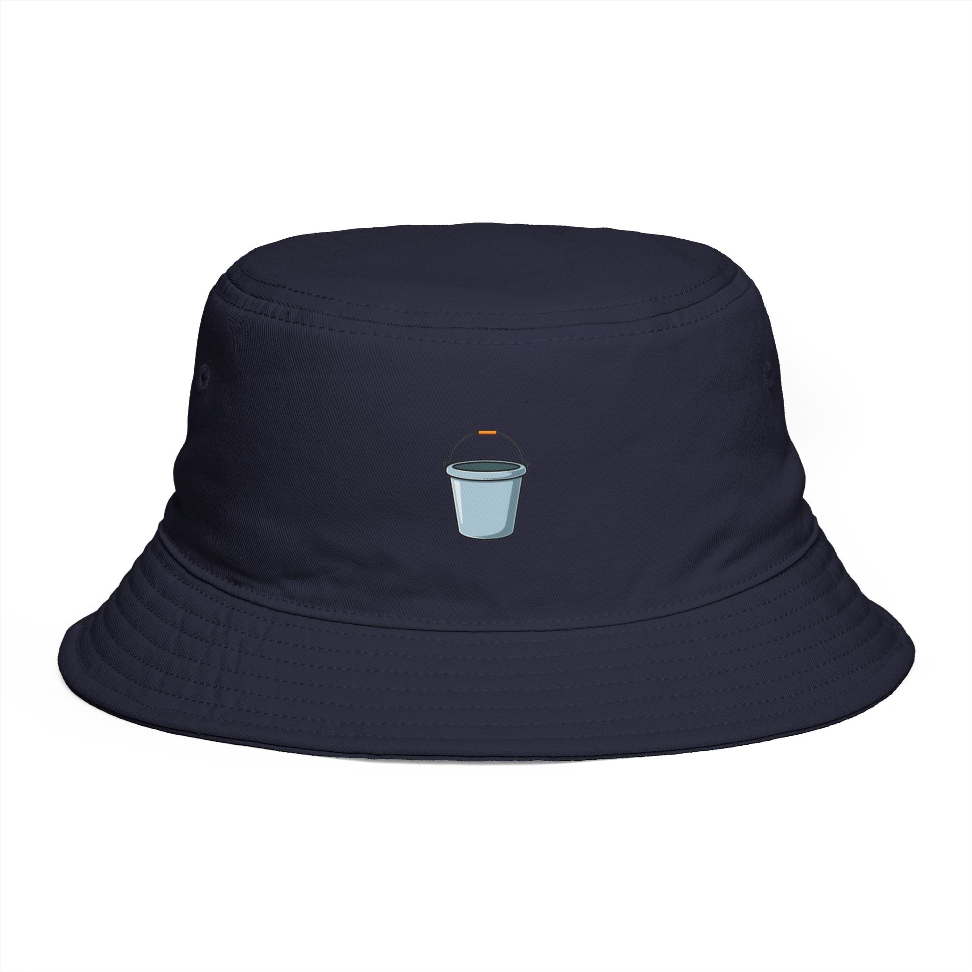 Coffee Cup Bucket Hat — Embroidered Mini Latte Graphic Hats Printify One size Navy
