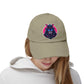 Samurai Skull Distressed Cap — Neon Retro Gamer Hat Hats Printify