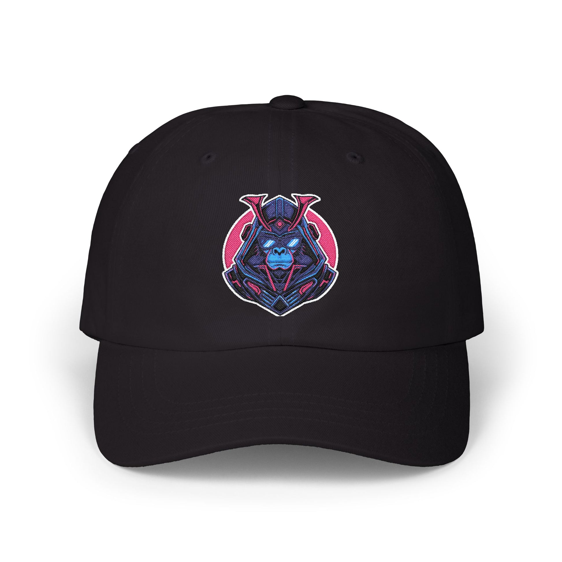 Dad Cap — Cyber Samurai Embroidered Logo Hat Hats Printify Black One size