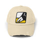 Unisex Distressed Cap Hats Printify Stone One size