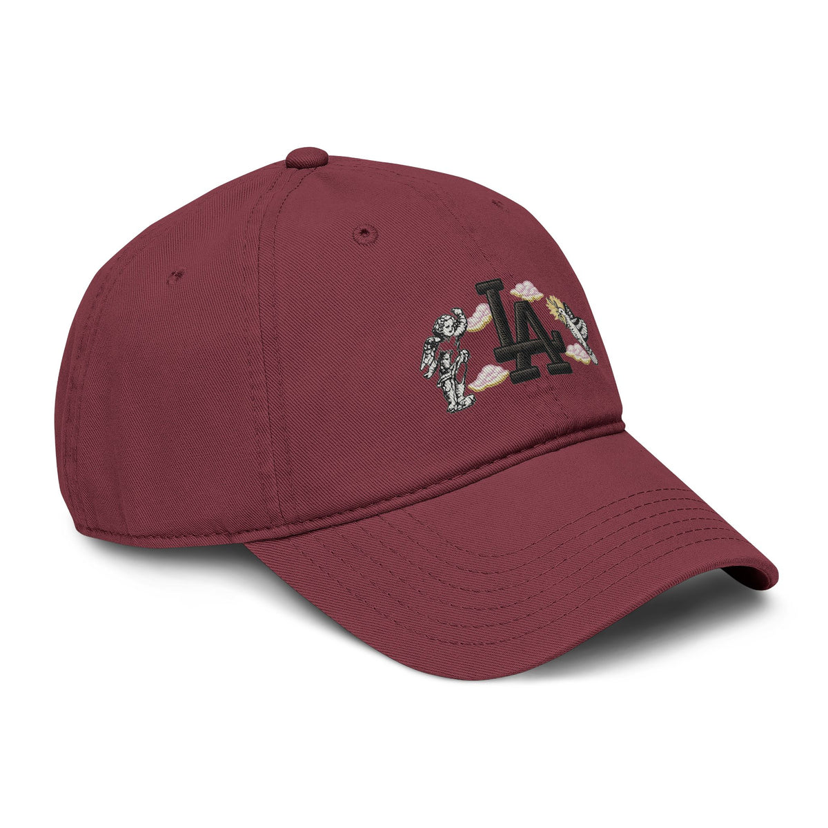 Washed Baseball Cap with LA Embroidered Astronauts