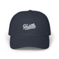 Classic Dad Cap – Minimal Script Embroidered Baseball Hat Hats Printify Navy One size