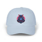 Dad Cap — Cyber Samurai Embroidered Logo Hat Hats Printify Light Blue One size