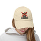 Distressed Black Cap — ‘Kings’ Crown Graphic Dad Hat Hats Printify