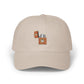 Dad Cap - Floral Lighter Patch Embroidered Baseball Hat Hats Printify Stone One size