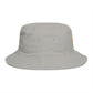 Smiley Drip Bucket Hat — Retro Melted Smile Face Sun Hat