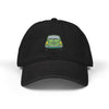 Embroidered Vintage Green Car Denim Hat Hats Printify One size Black