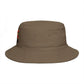 No Kings Bucket Hat — Rebellious Crown Graphic Cotton Bucket Hat Hats Printify