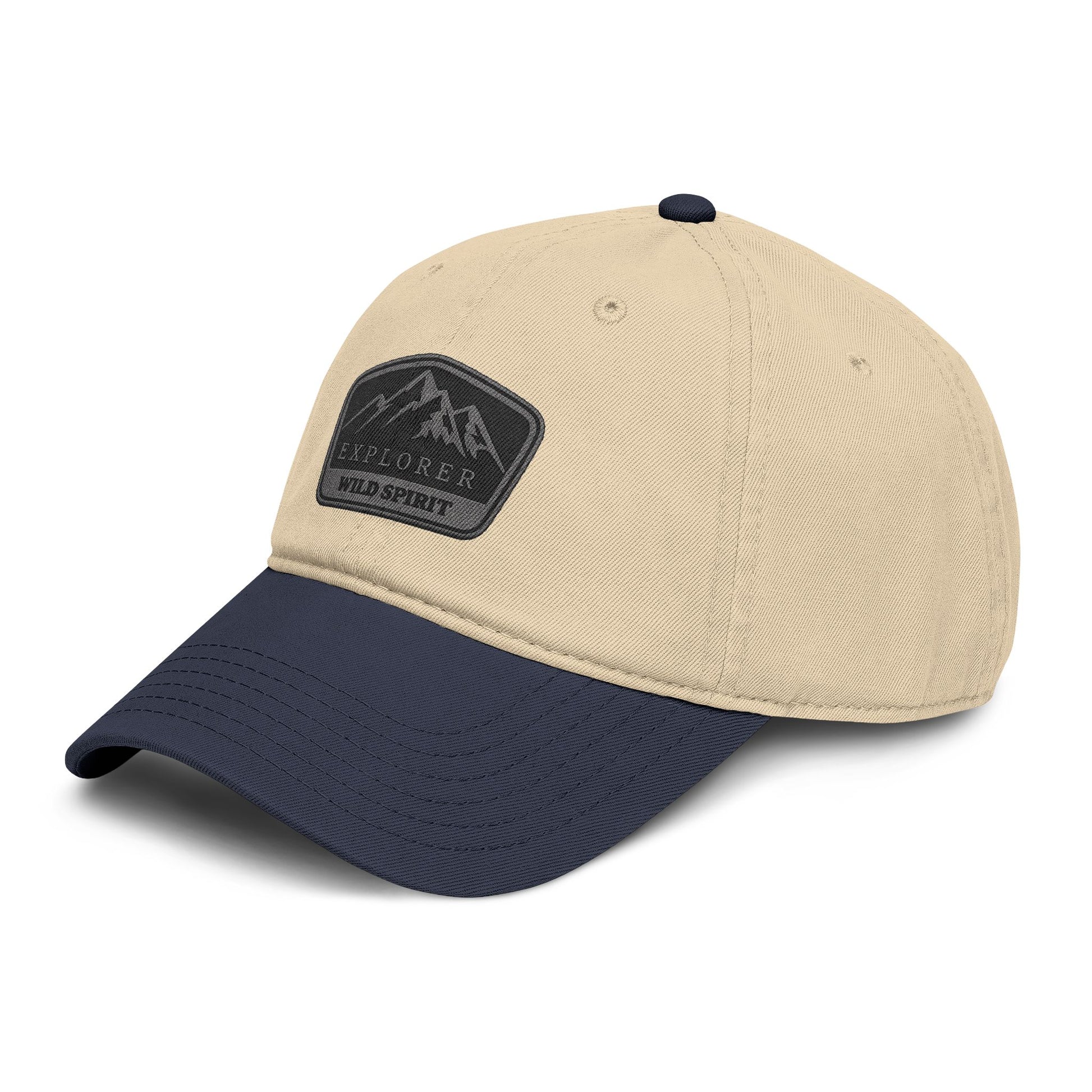 Explorer Wild Spirit Washed Baseball Cap Hats Printify