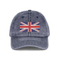 Vintage Union Jack Embroidered Cap Hats Printify One size Navy