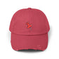 Pushpin Embroidered Distressed Cap Hats Printify