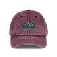 Vintage Embroidered Mountain Patch Cap — Washed Red Dad Hat Hats Printify One size Maroon