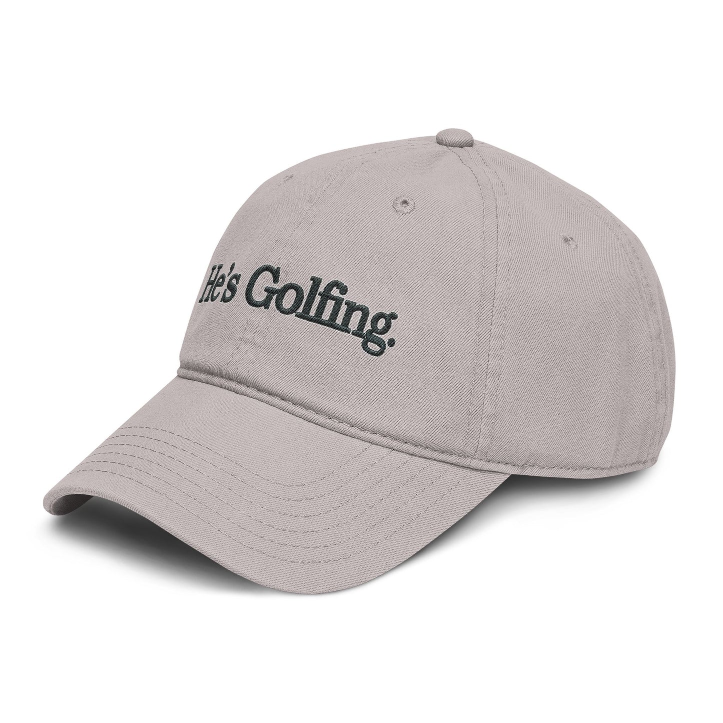 He's Golfing Washed Baseball Cap – Casual Golf Hat for Men