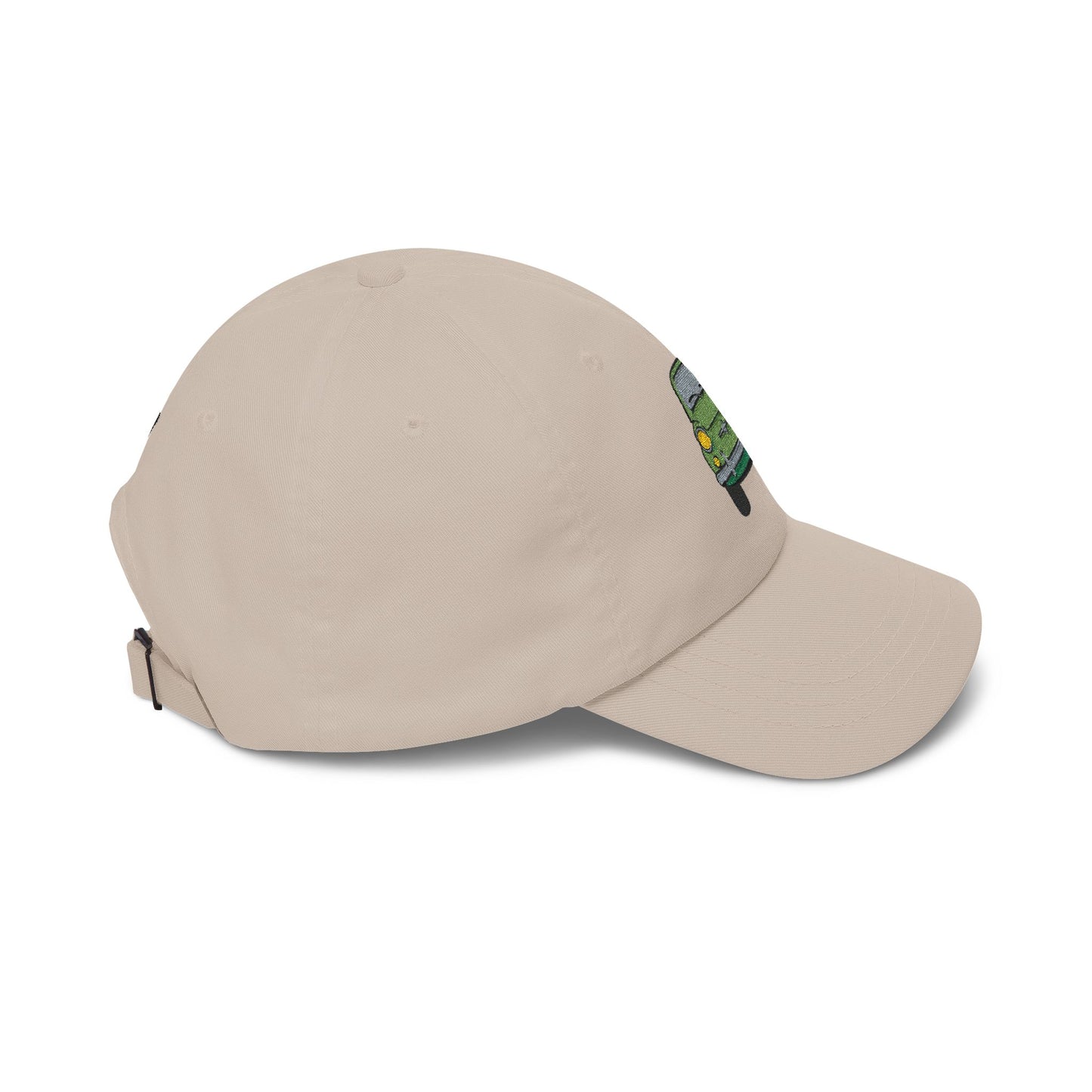 Vintage Green Beetle Dad Cap — Retro Car Baseball Hat Hats Printify