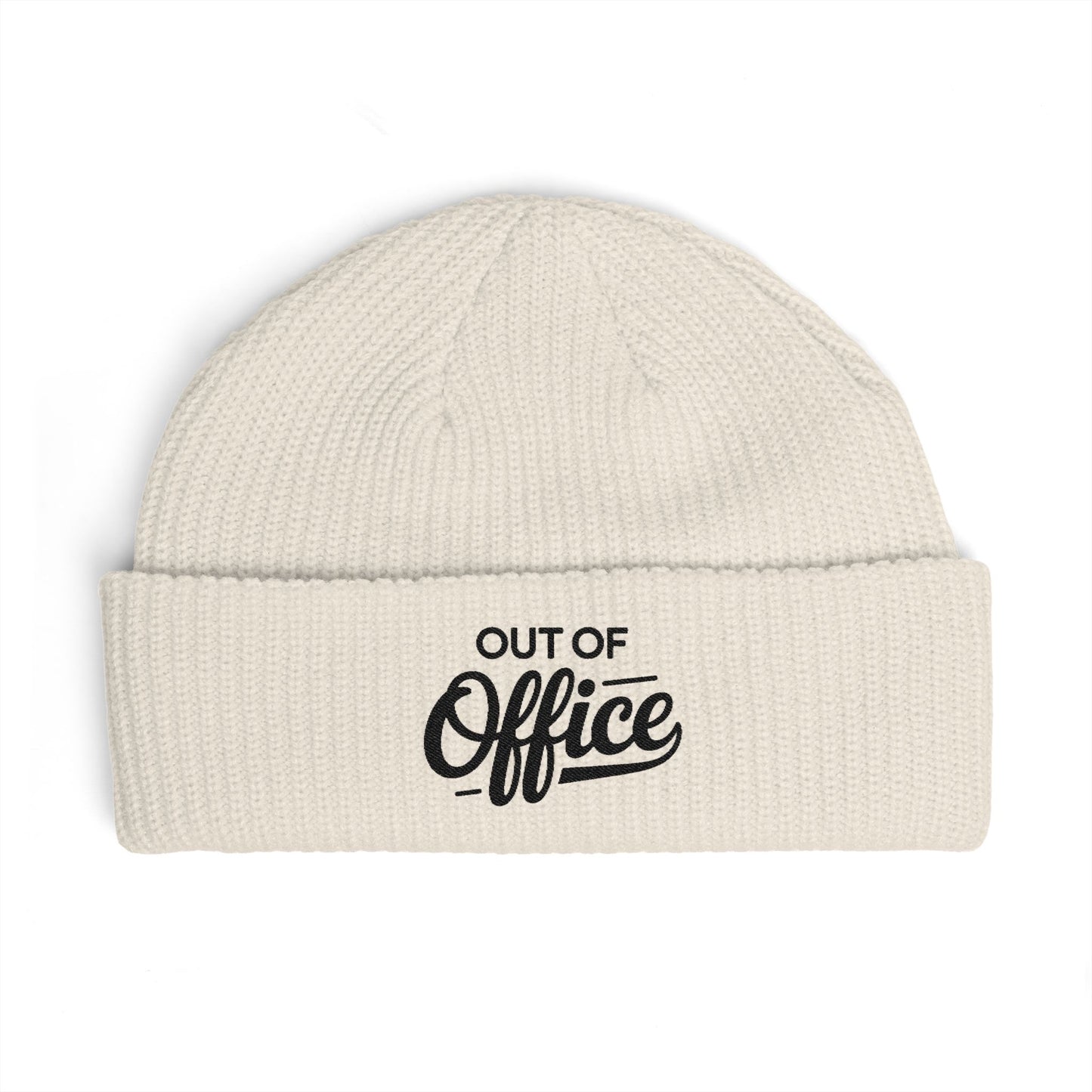 Cuff Beanie Hats Printify One size Ecru