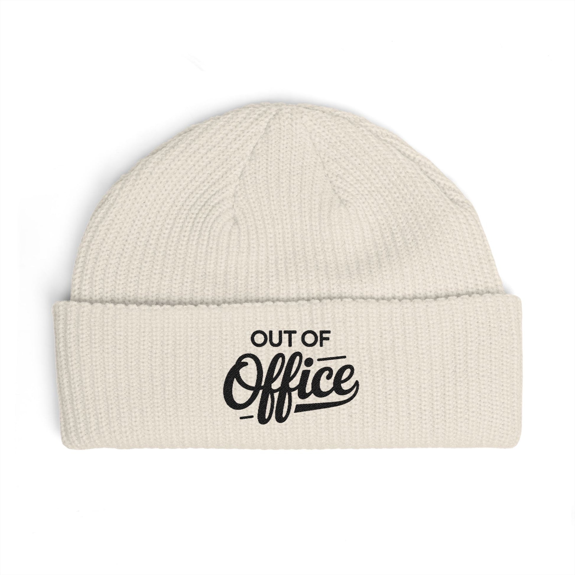 Cuff Beanie Hats Printify One size Ecru