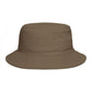 Red Pushpin Embroidered Bucket Hat - Minimal Casual Sun Hat