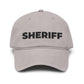 Sheriff Floral Embroidered Baseball Cap Hats Printify One size Gray
