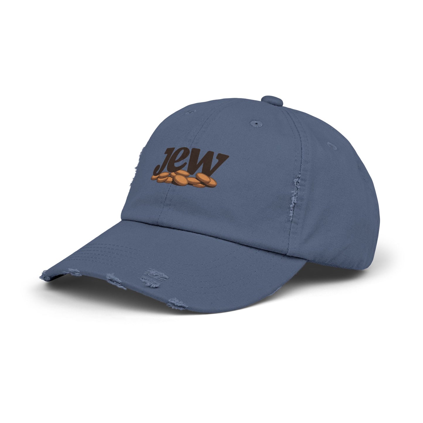 Distressed Coffee Bean Cap — Java Logo Dad Hat Hats Printify