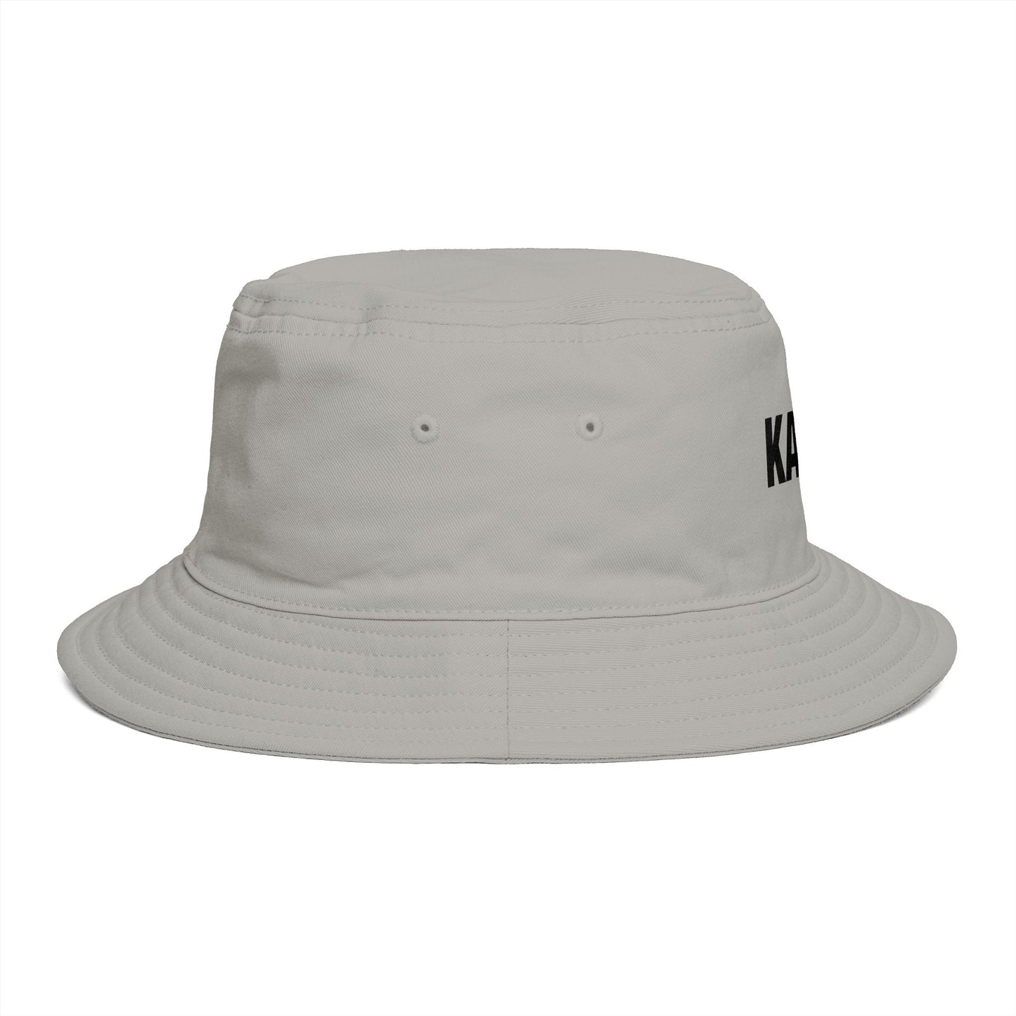 Karen Bucket Hat — Bold Name Embroidered Casual Cotton Sun Hat