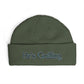 He's Golfing Cuff Beanie — Embroidered Golf Lover Knit Hat