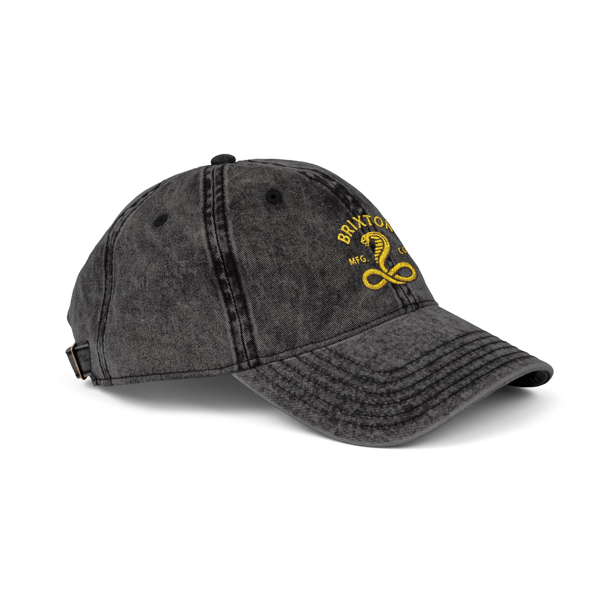 Vintage Embroidered Cap — Retro Snake Logo Dad Hat Hats Printify
