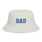 Dad Bucket Hat - Embroidered Collegiate Style Fathers Day Gift Hats Printify One size Ecru