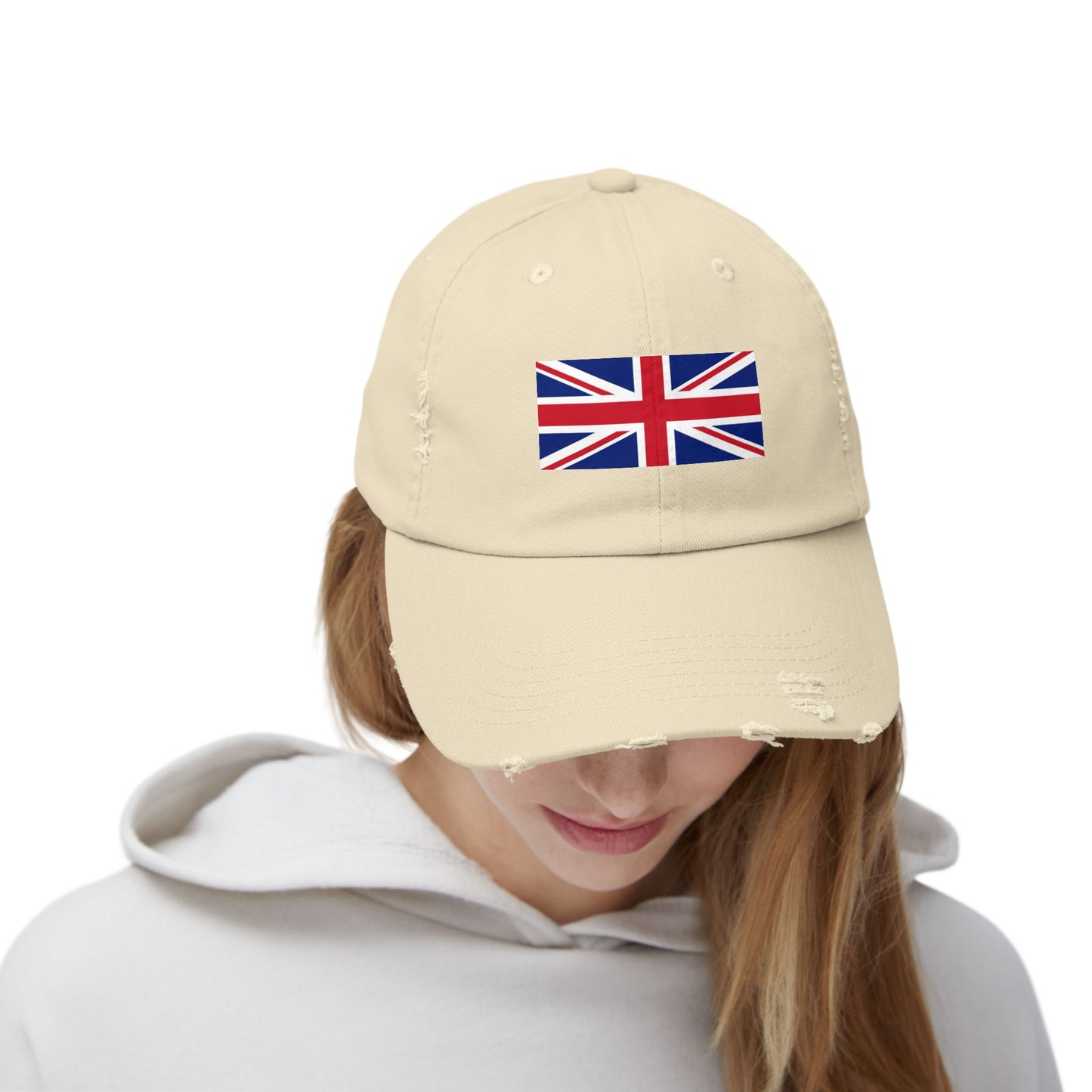 Distressed Union Jack Cap — British Flag Baseball Hat Hats Printify