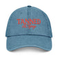 Tanned & Tipsy Embroidered Hat — Casual Denim Cap for Beach Days & Vacations
