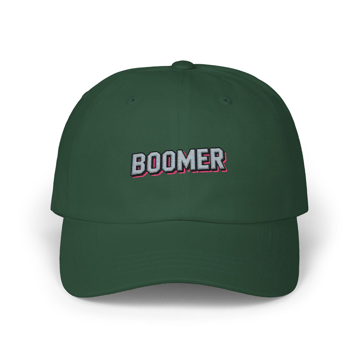 Boomer Embroidered Dad Cap – Retro Patch Baseball Hat Hats Printify Spruce One size