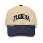 Florida Embroidered Washed Baseball Cap Hats Printify