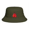 Boxing Gloves Buckethat - Retro Sport Embroidered Bucket Hat Hats Printify One size Army