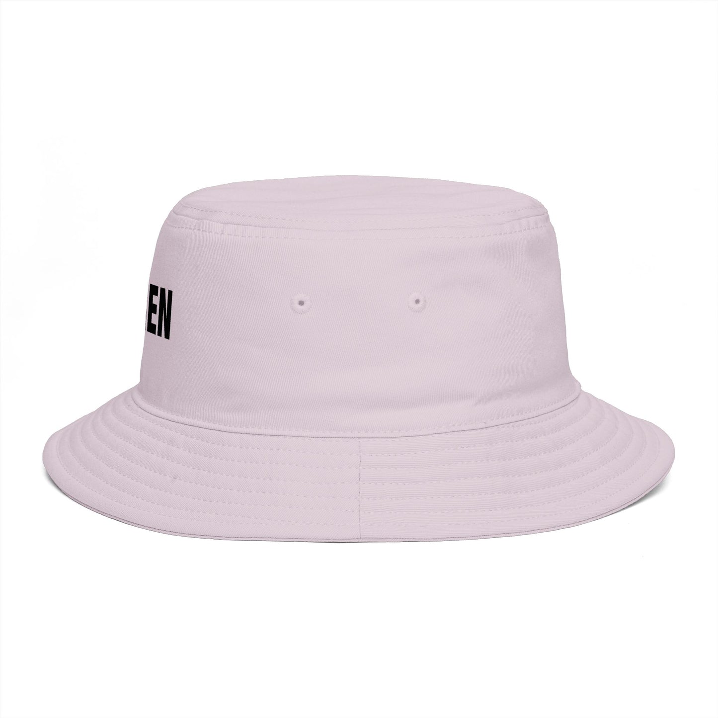 Karen Bucket Hat — Bold Name Embroidered Casual Cotton Sun Hat