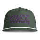 Feeling Witchy Rope Cap – Halloween Embroidered Hat Hats Printify Moss Adjustable