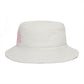 Chill Vibes Bucket Hat — Retro Pink Text Cotton Sun Hat Hats Printify
