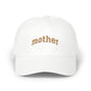 Mother Embroidered Dad Cap — Casual White Baseball Hat for Moms, Mother's Day Gift