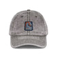 Embroidered Vintage Wave Cap Hats Printify One size Charcoal Grey