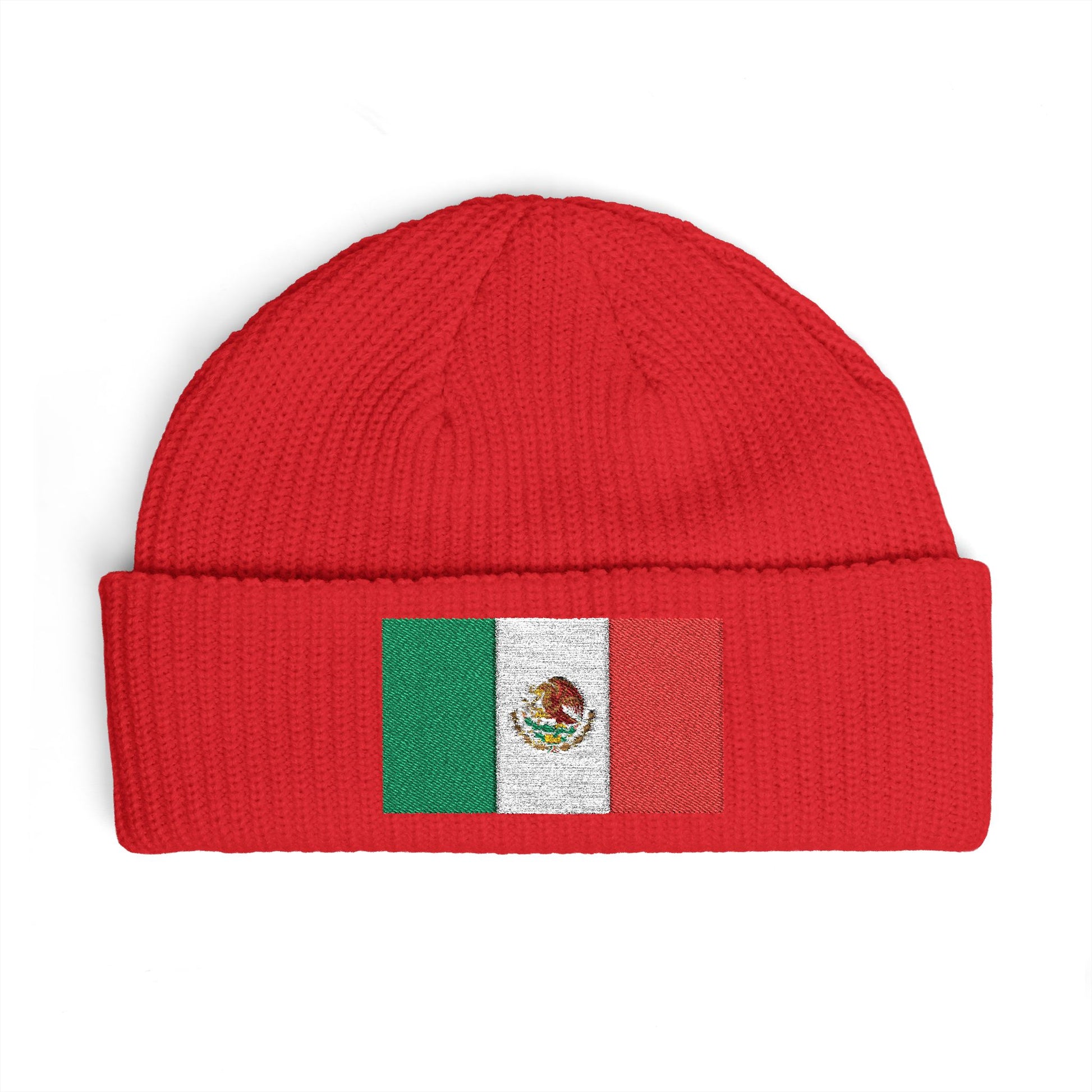 Cuff Beanie Hats Printify One size Red