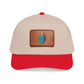 Leather Patch Baseball Cap — Retro Grenade Patch Hat Hats Printify One size Red / Khaki / Light Brown patch Rectangle