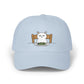 Dad Cap — Grumpy Cat at Dinner Embroidered Hat Hats Printify Light Blue One size