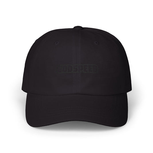 Godspeed Dad Cap — Embroidered Classic Baseball Hat Hats Printify Black One size