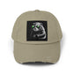 Distressed Cap — Cool Raccoon with Green Sunglasses Hat