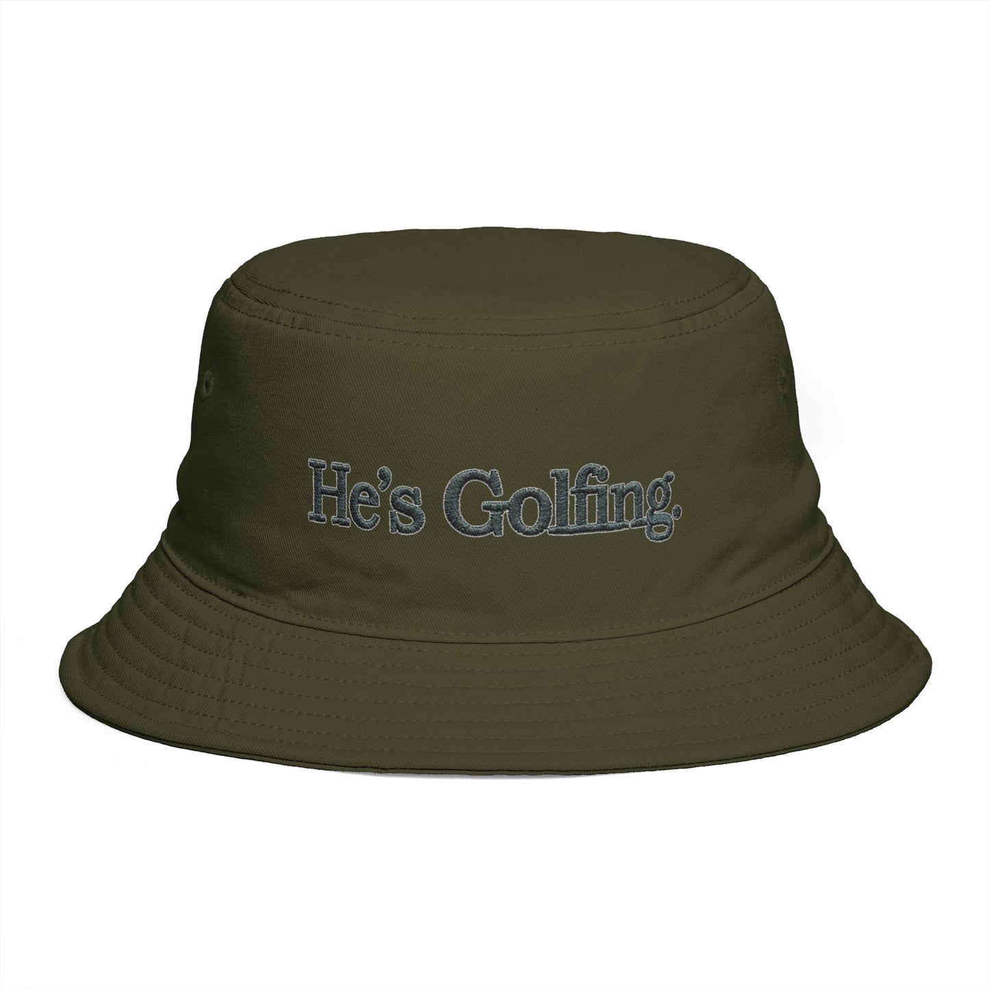 He's Golfing Bucket Hat — Casual Golf Hat for Players & Fans