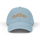 Embroidered "mother" Denim Hat — Casual Mom Baseball Cap, Gift for Mothers (Black)