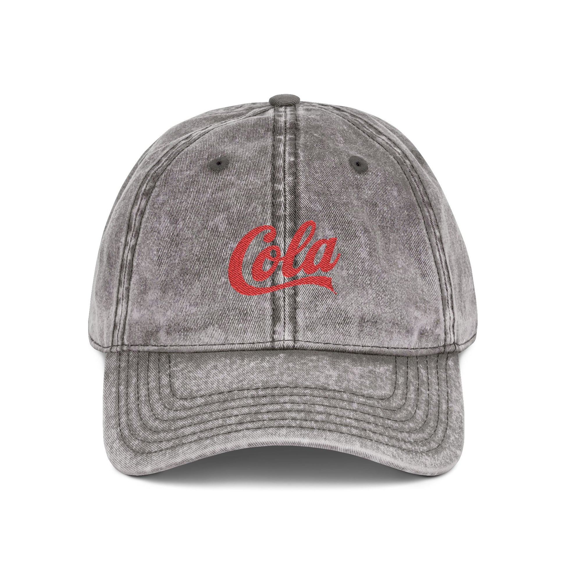 Vintage Cap (Embroidery) Hats Printify One size Charcoal Grey