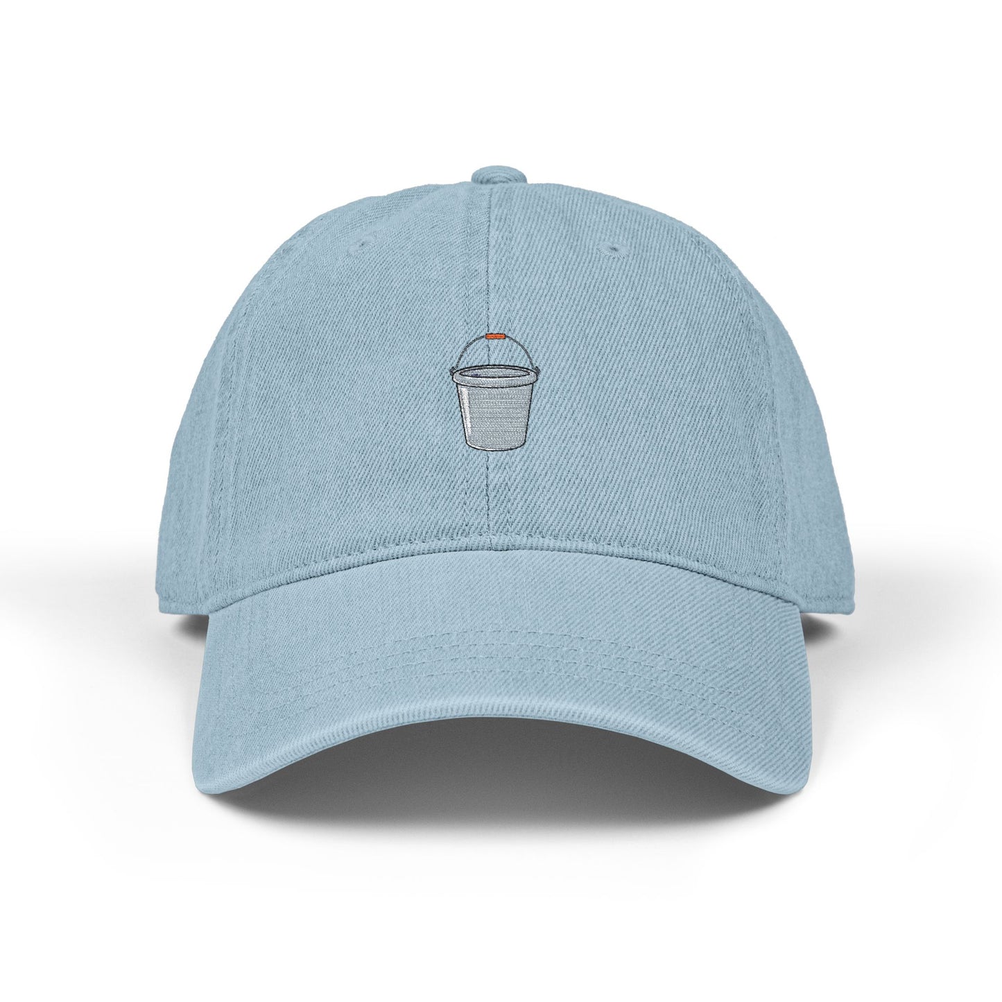 Embroidered Sparkling Ice Bucket Denim Hat — Novelty Barware Baseball Cap Hats Printify One size Light Blue