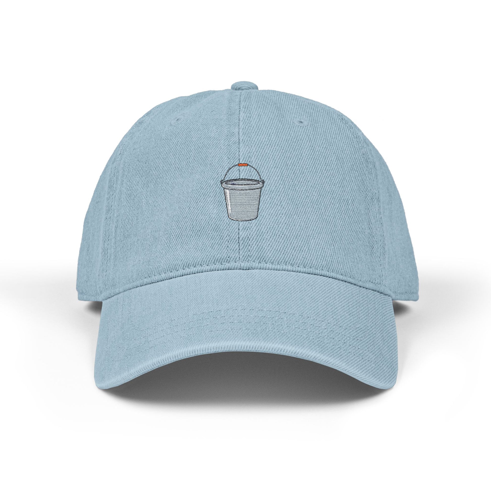 Embroidered Sparkling Ice Bucket Denim Hat — Novelty Barware Baseball Cap Hats Printify One size Light Blue